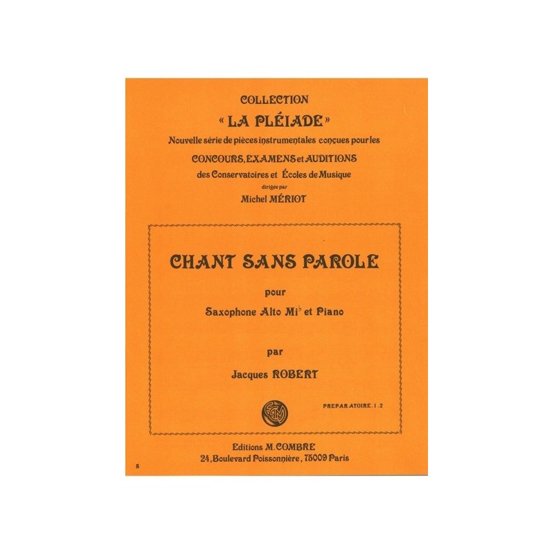 9790230348850COMC04885 Chant sans parole