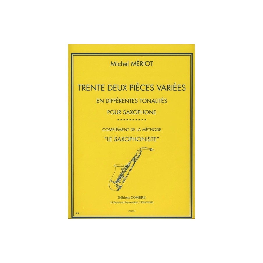 9790230349543COMC04954 Pièces variées (32) en différentes tonalités