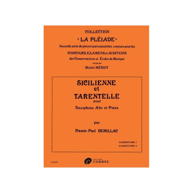 9790230349789COMC04978 Sicilienne et tarentelle