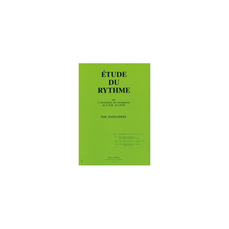 9790230350471COMC05047 C.N.R. de Lyon - Etude du rythme Vol.Initiation