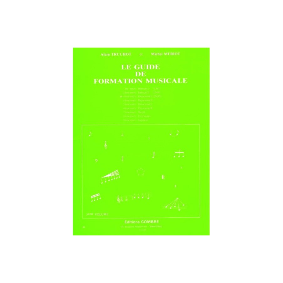 9790230351591COMC05159 Guide de formation musicale Vol.3 - préparatoire 1