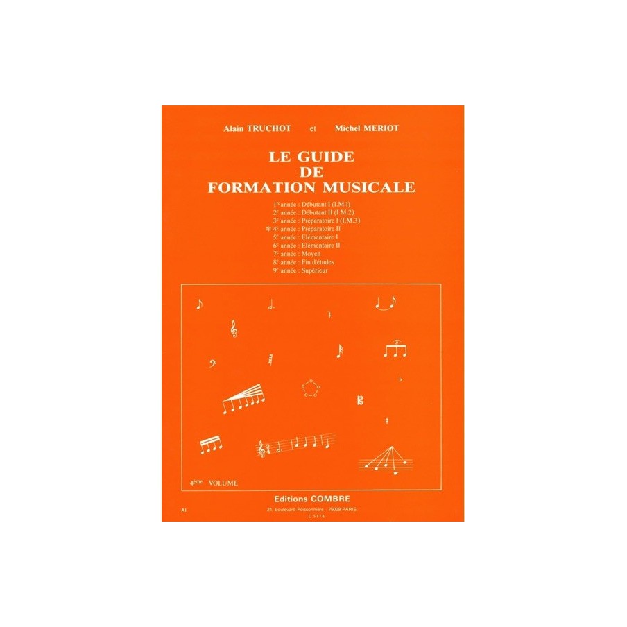 9790230351744COMC05174 Guide de formation musicale Vol.4 - préparatoire 2