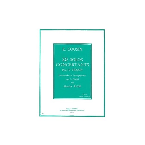 9790230353120COMC05312 Solos concertants (20) série n°2 (11 à 20)