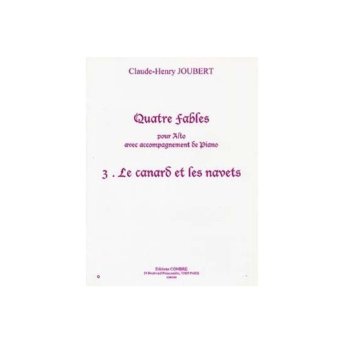 9790230361606COMC06160 Fables (4) n°3 Le Canard et les navets
