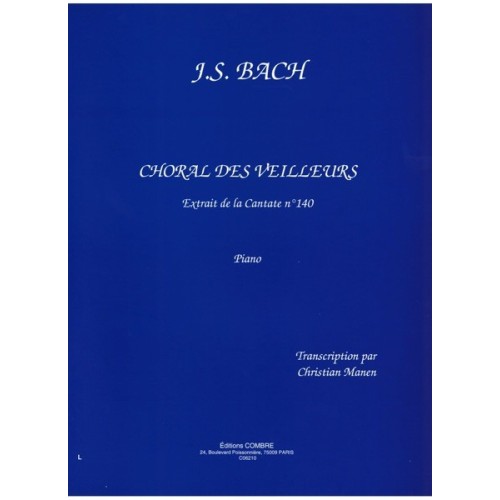 9790230362108COMC06210 Choral des veilleurs extr. Cantate n°140