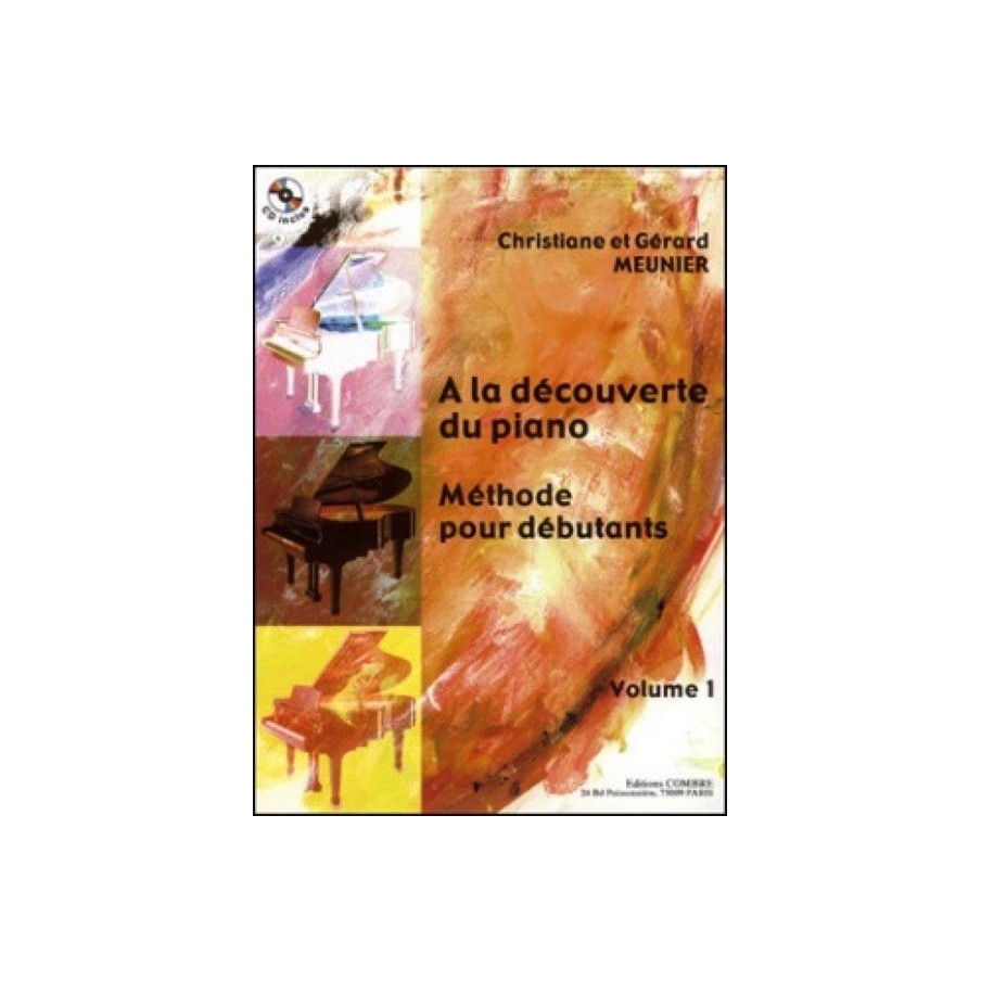 9790230362986COMC06298 A la découverte du piano Vol.1 Méthode débutant