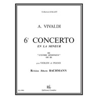 9790230300216COMEG07993 Concerto n°6 en la min. Op.3 Estro Armonico