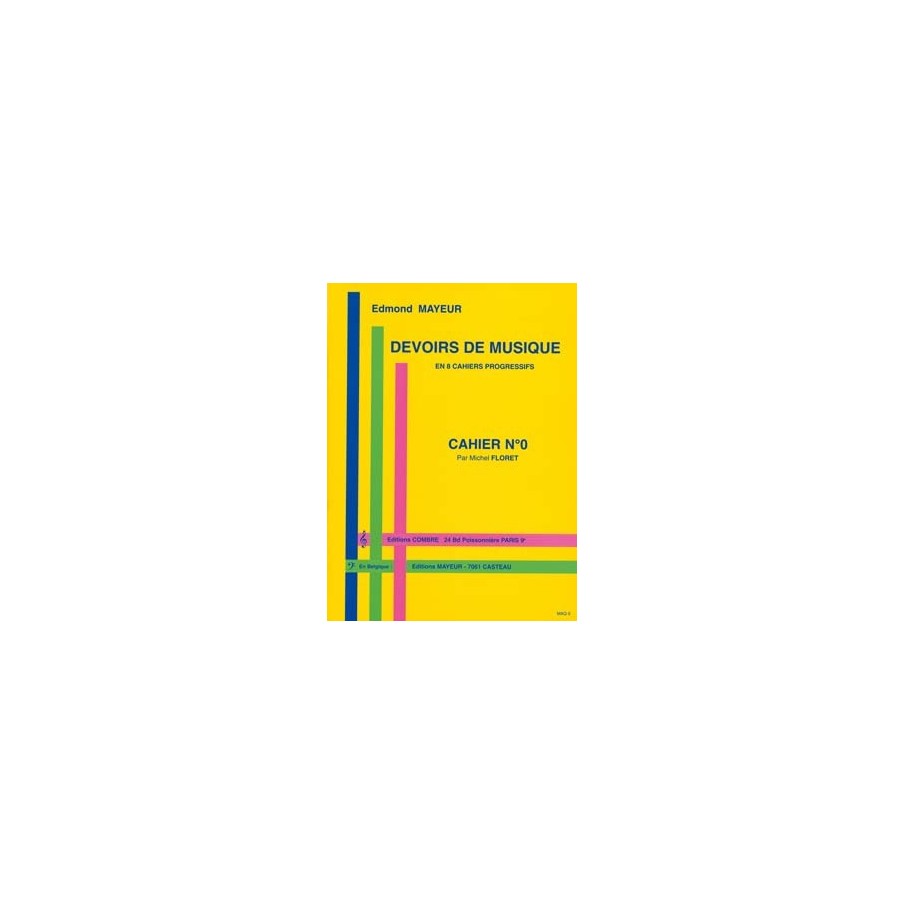 9790230300131COMMAQ0 Devoirs de musique cahier 0