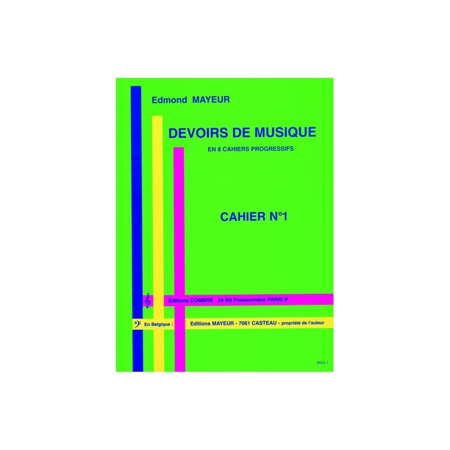 9790230300148COMMAQ1 Devoirs de musique cahier 1
