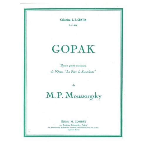 9790230318198COMP01819 Gopak extr. de La Foire de Sorotchintsky