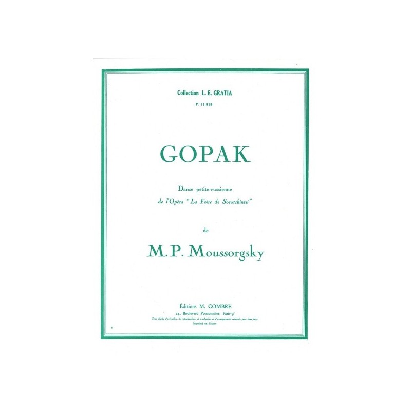 9790230318198COMP01819 Gopak extr. de La Foire de Sorotchintsky