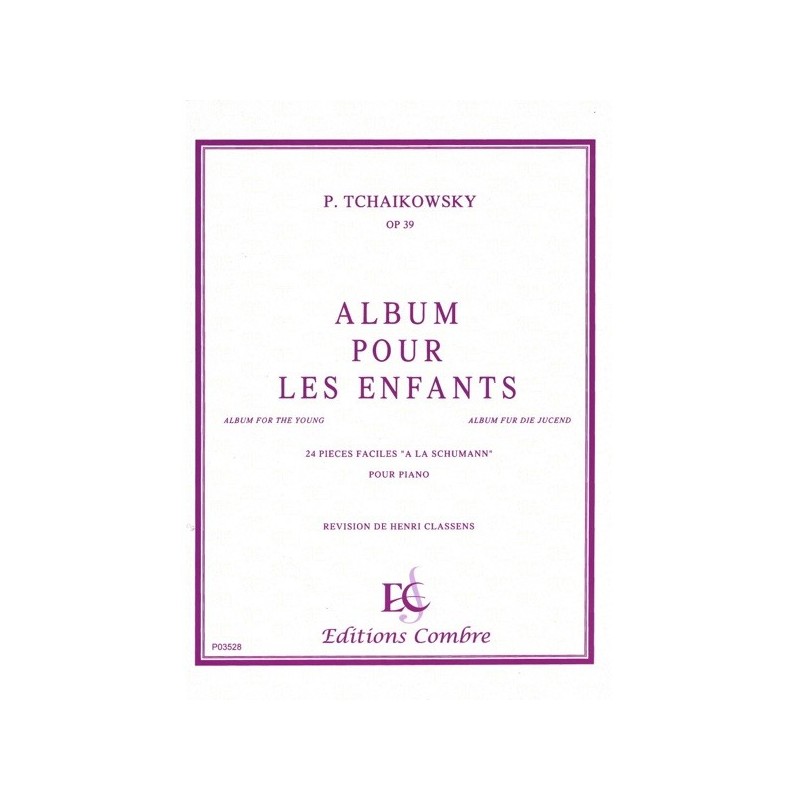 9790230335287COMP03528 Album pour les enfants Op.39 (24 pièces)