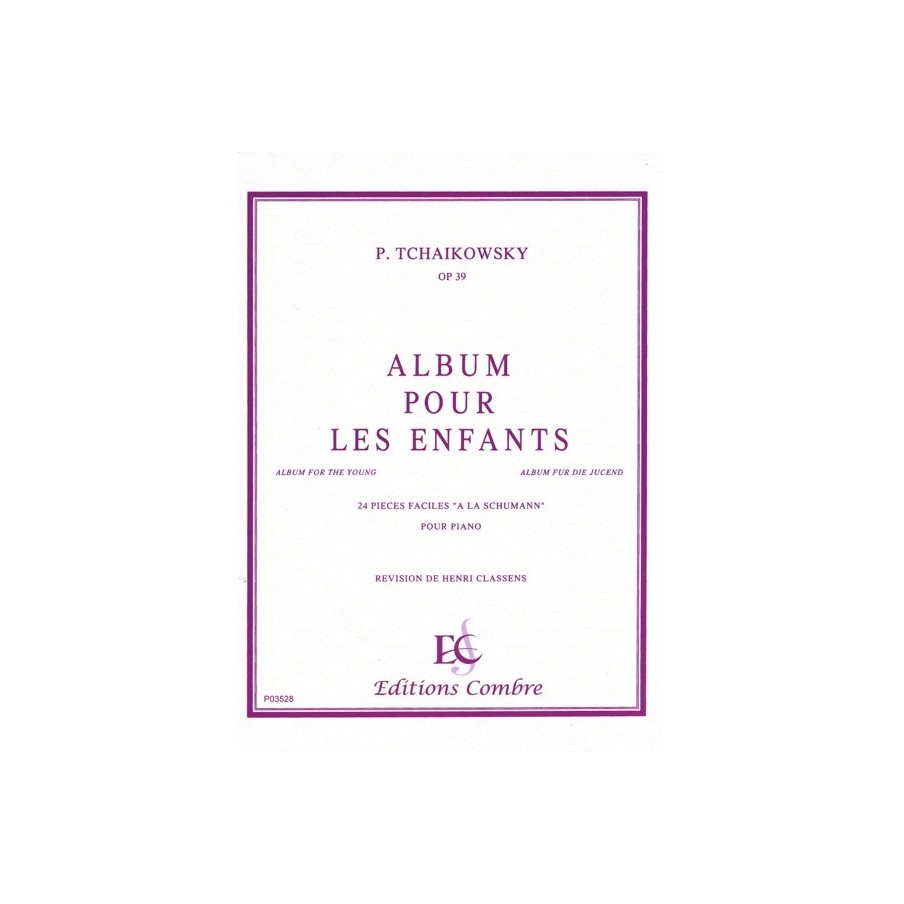 9790230335287COMP03528 Album pour les enfants Op.39 (24 pièces)