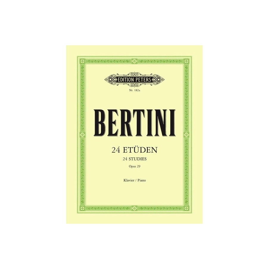 9790014002473EP182A 24 Etudes Opus 29