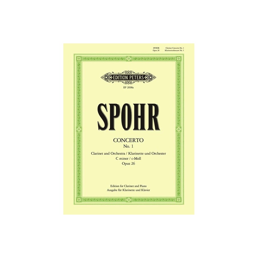 9790014102463EP2098A Clarinet Concerto No. 1 in C minor op. 26