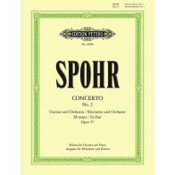 9790014009410EP2098B Clarinet Concerto No.2 in E flat minor Op.57