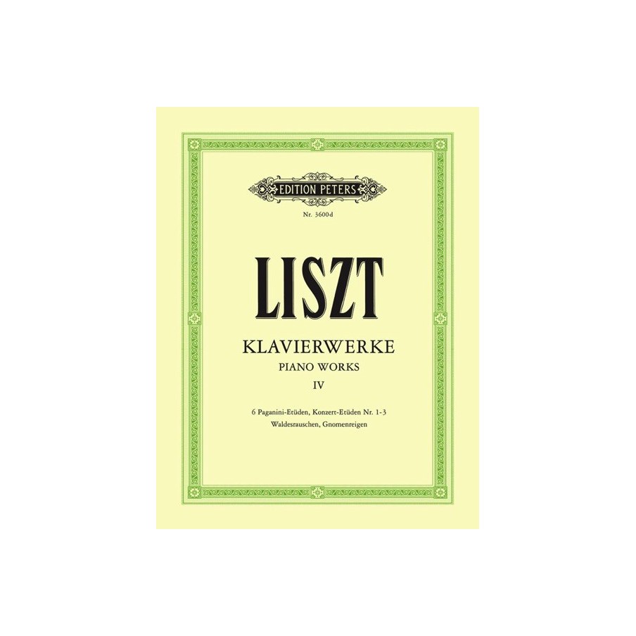 9790014016784EP3600D Piano Works Volume 4