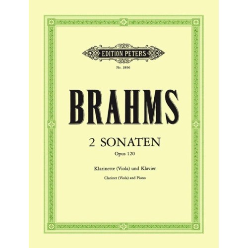 9790014019273EP3896 2 Sonatas For Clarinet or Viola