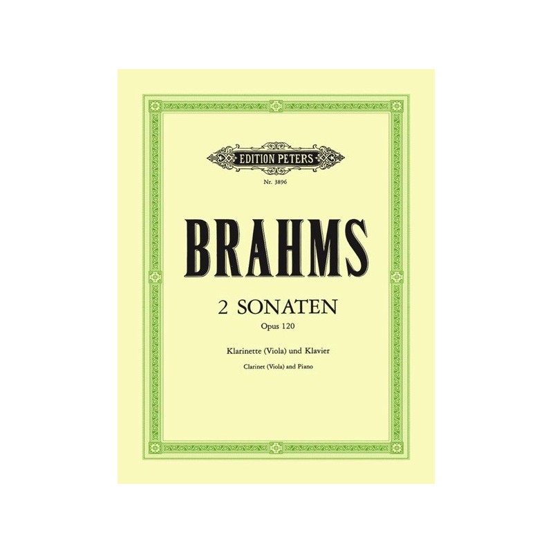 9790014019273EP3896 2 Sonatas For Clarinet or Viola