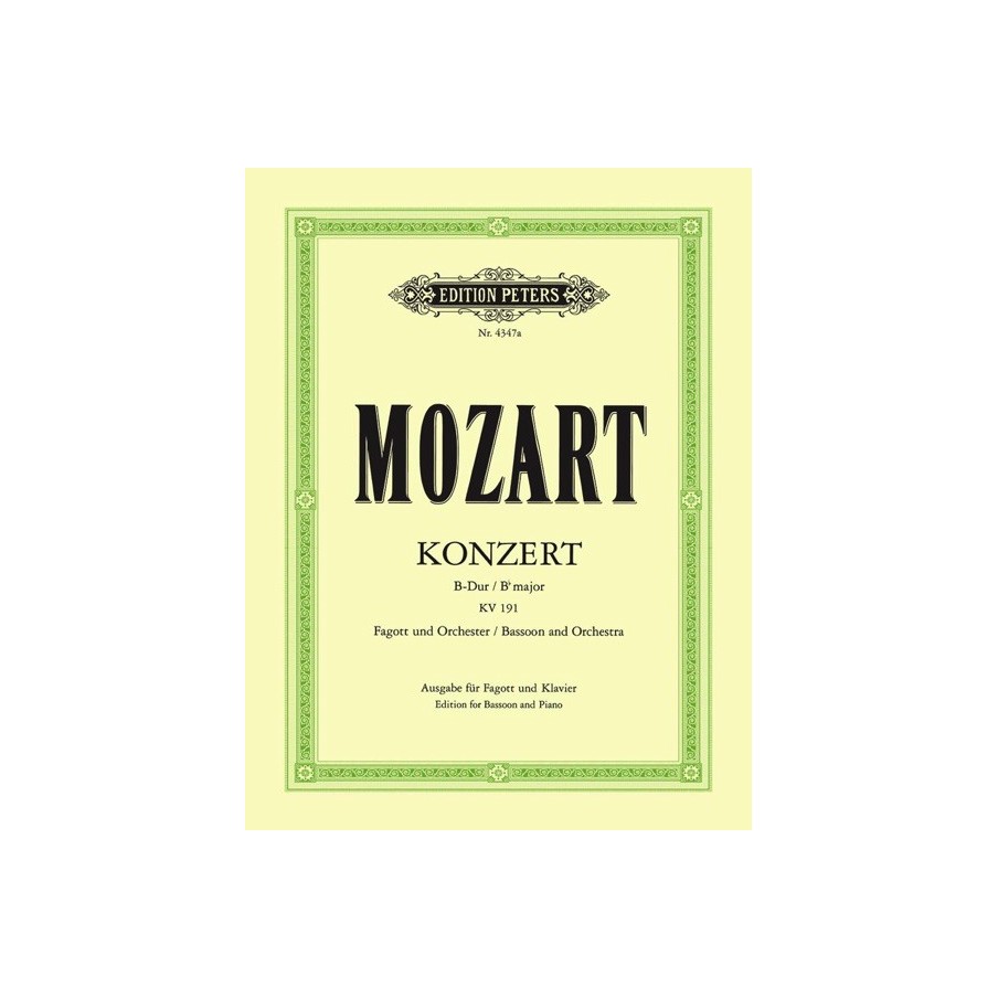 9790014023478EP4347A Concerto No. 1 In B Flat K191