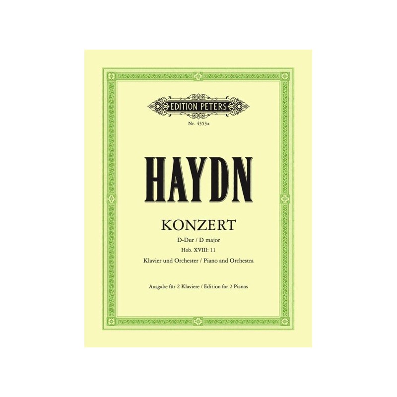 9790014023614EP4353A Piano Concerto No.11 In D Hob.XVIII