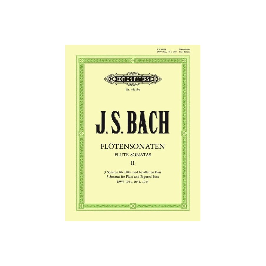 9790014106645EP4461BB Flute Sonatas Vol.2 BWV 1033 - 1035