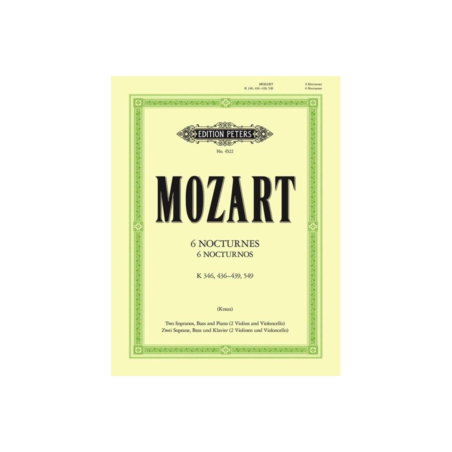 9790014029289EP4522 6 Nocturnes K.346, K.436-9, 549