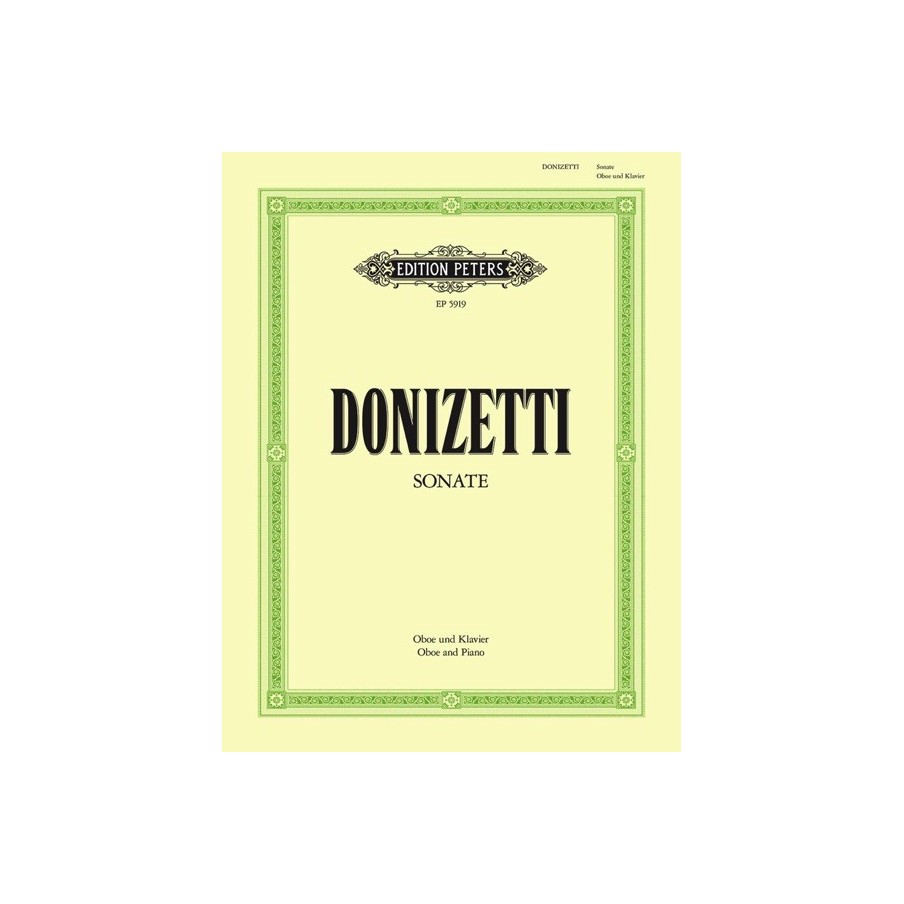 9790014041809EP5919 Oboe Sonata in F (Concertino)