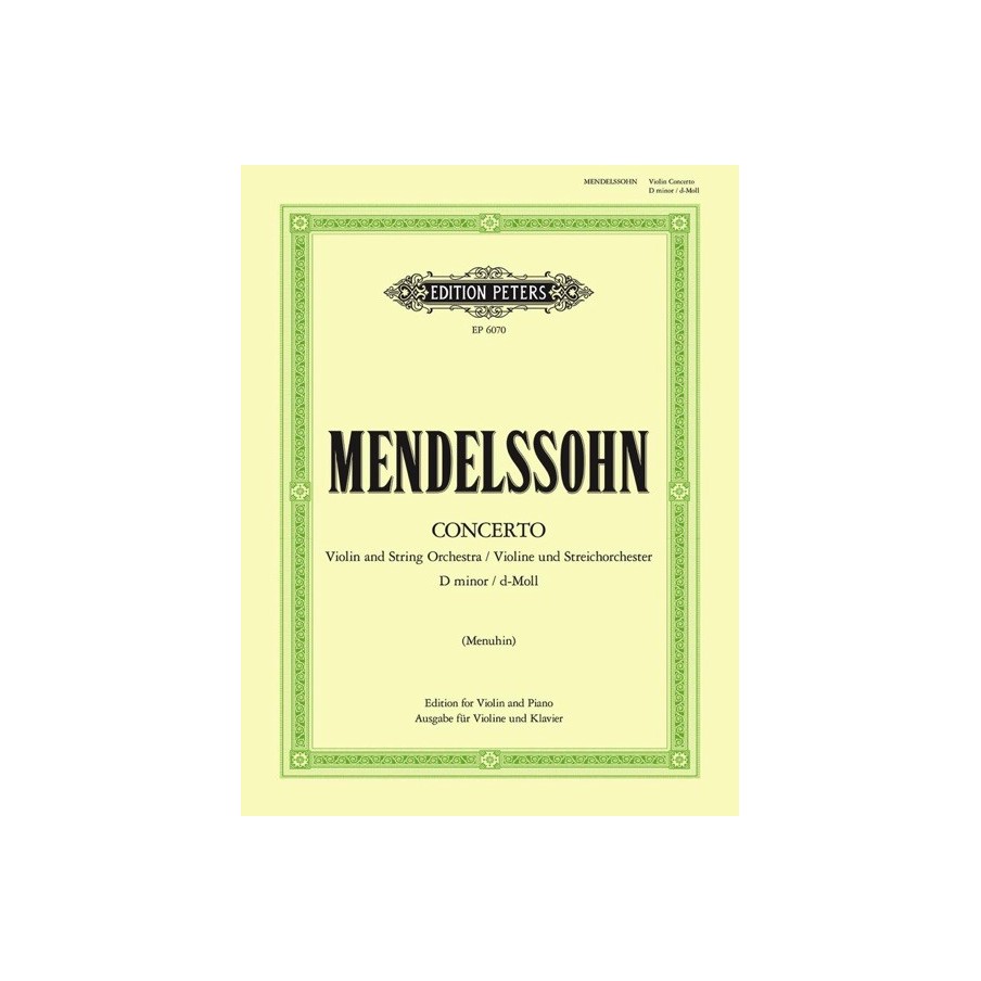 9790300707501EP6070 Concerto In D Minor
