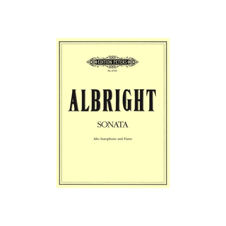 9790300735085EP67101 Sonata For Alto Saxophone And Piano