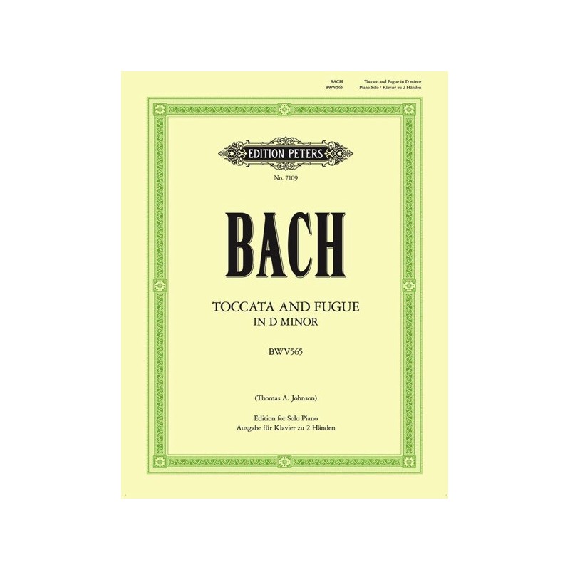 9790577080925EP7109 Toccata And Fugue In D Minor - Piano Solo