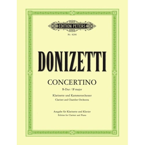 9790014062682EP8206 Clarinet Concertino in B flat