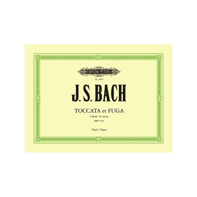 9790014066956EP8464 Toccate & Fuge D Bwv565
