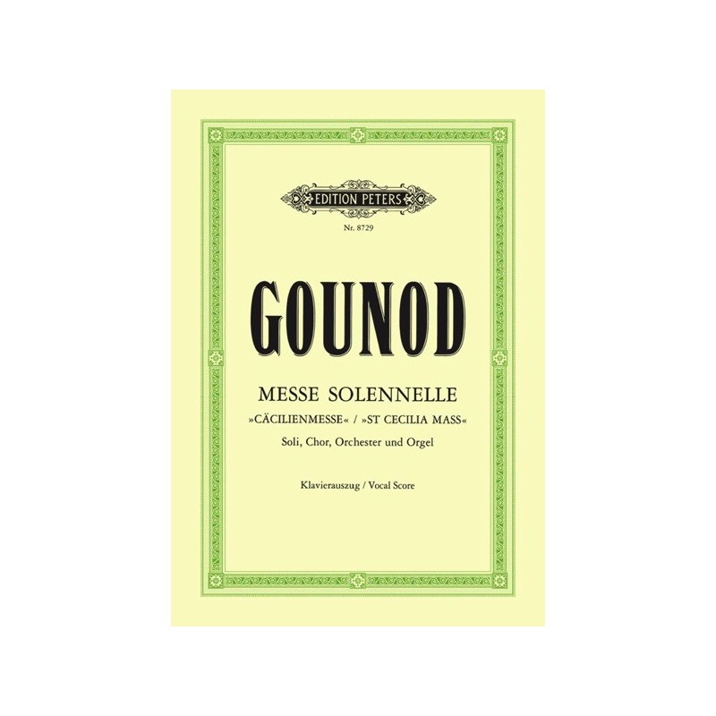 9790014070779EP8729 Messe Solennelle - St Cecilia Mass