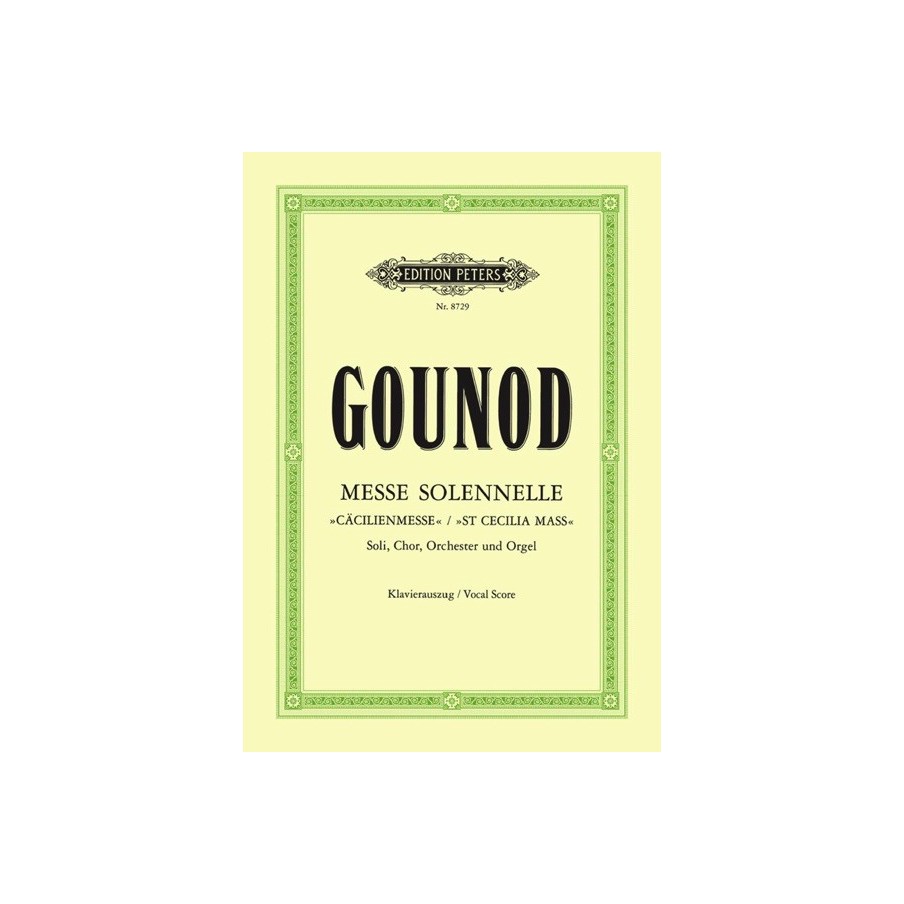 9790014070779EP8729 Messe Solennelle - St Cecilia Mass