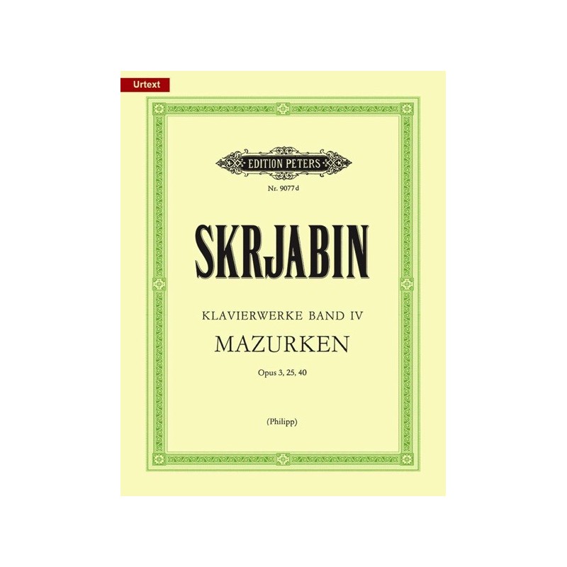 9790014072919EP9077D Piano Works Volume 4