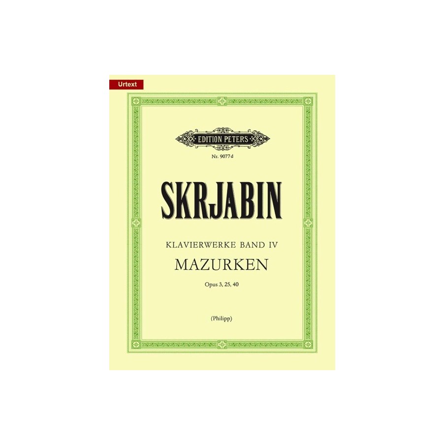 9790014072919EP9077D Piano Works Volume 4