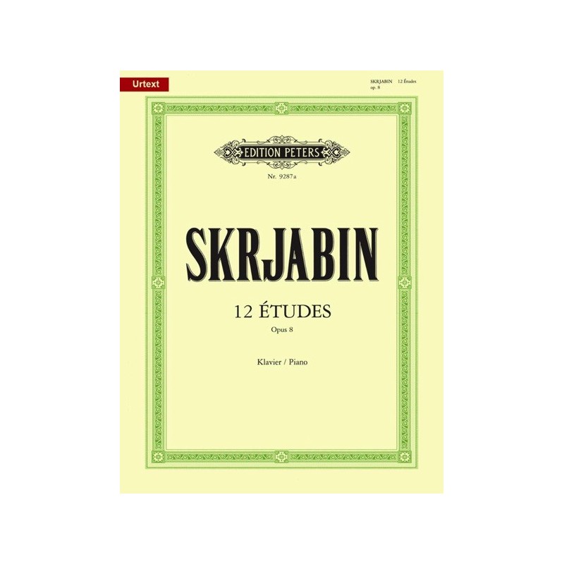 9790014107444EP9287A Etudes(12) Op.8