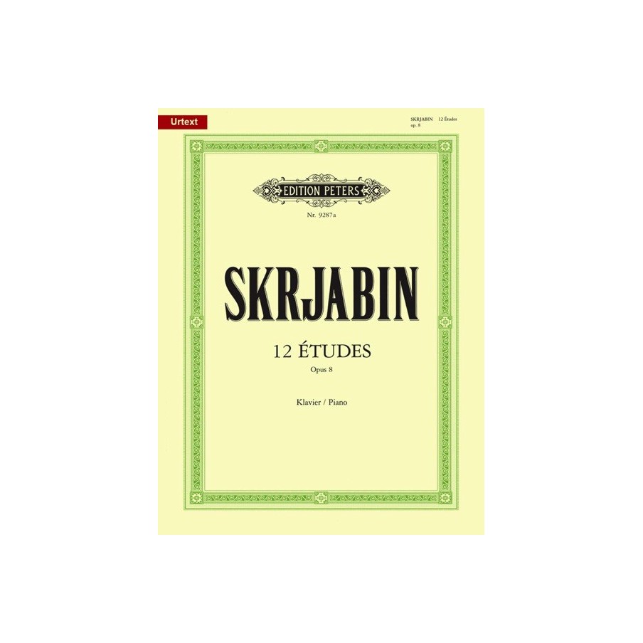 9790014107444EP9287A Etudes(12) Op.8