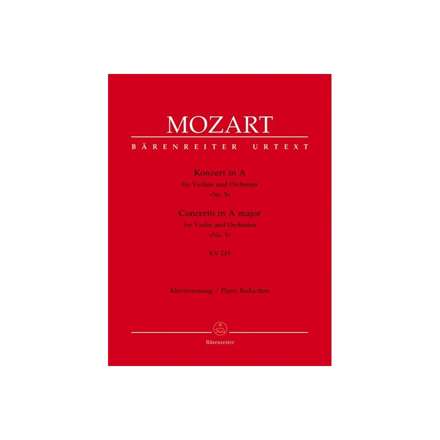 9790006453610BA471290 Violin Concerto No. 5 In A