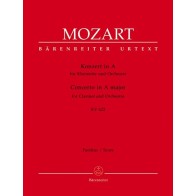 9790006456215BA4773 Clarinet Concerto In A K.622