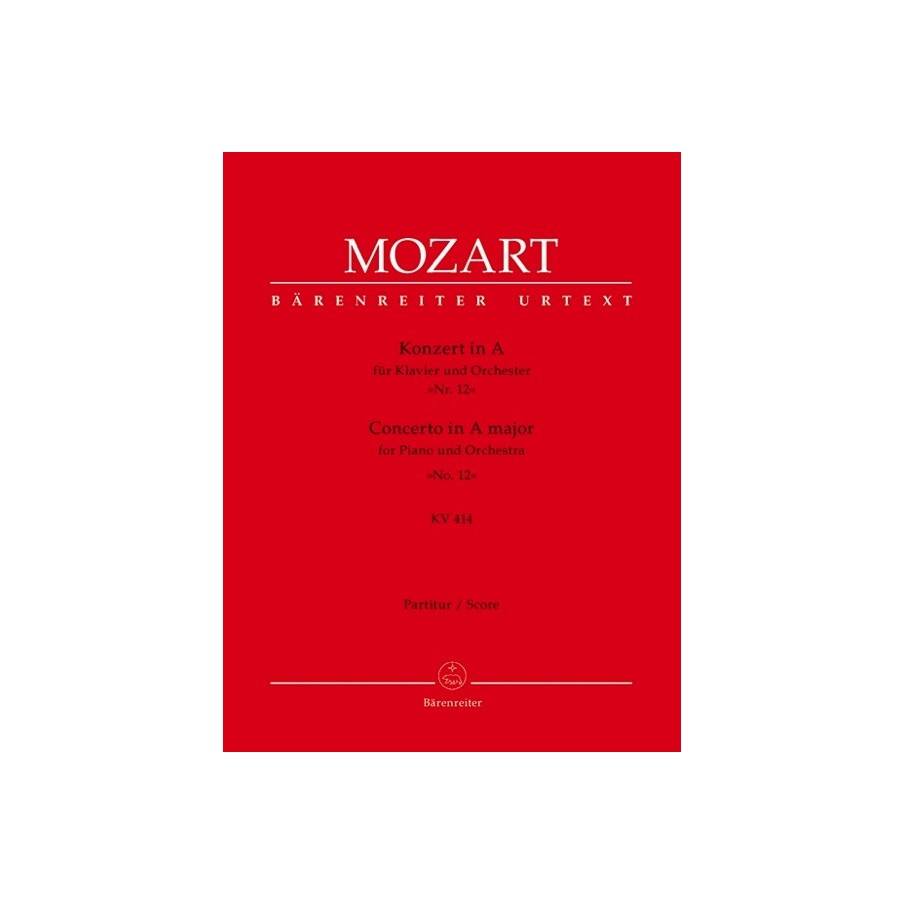 9790006458332BA4876 Piano Concerto No. 12 in A Major K.414