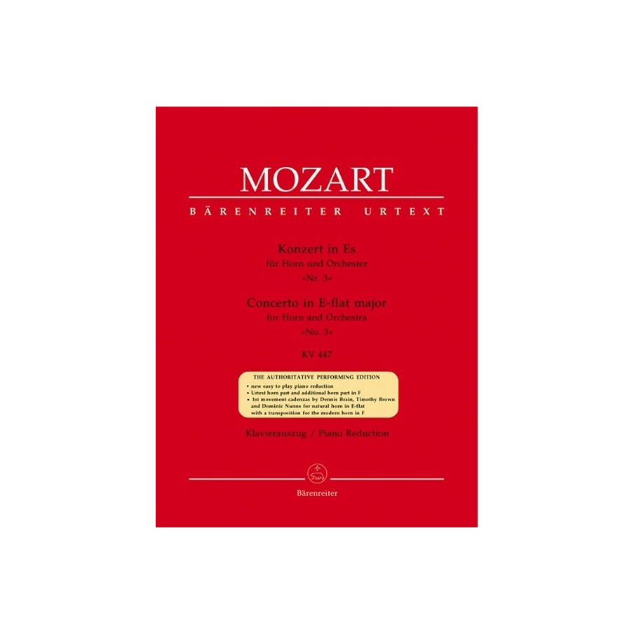 9790006467211BA5312A Horn Concerto in E-flat major No. 3