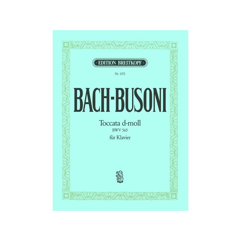 9790004160473BRK1372 Toccata D Bwv565 (Busoni)