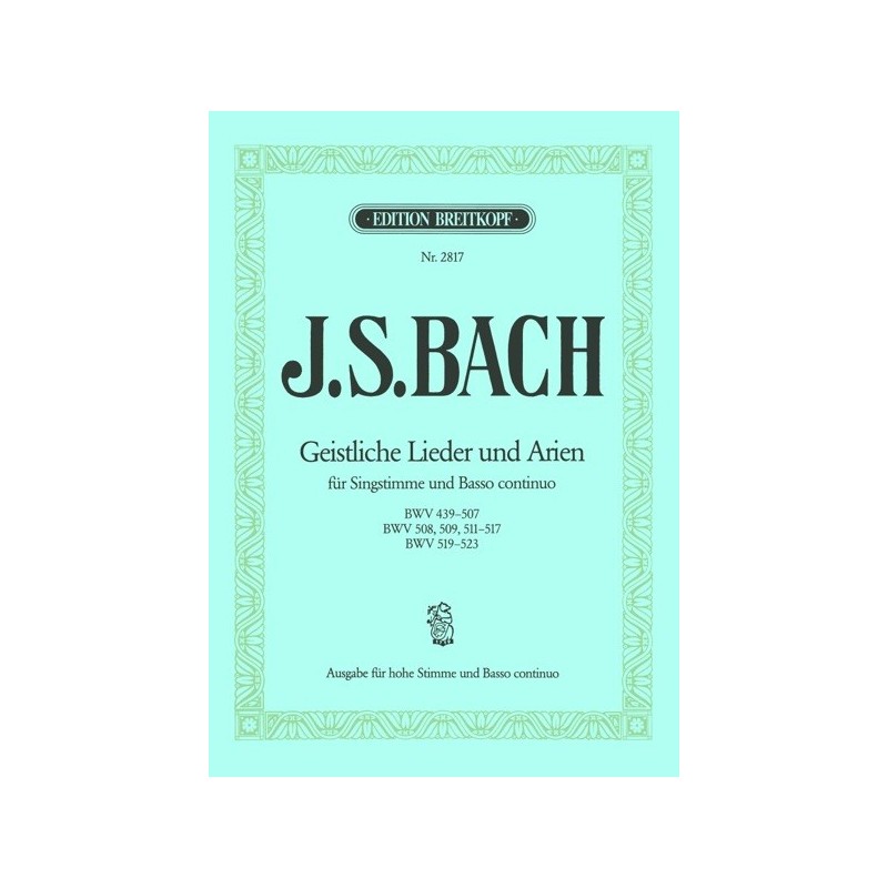 9790004161326BRK2817 Geistliche Lieder und Arien