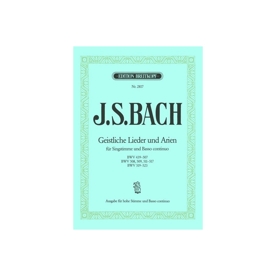 9790004161326BRK2817 Geistliche Lieder und Arien