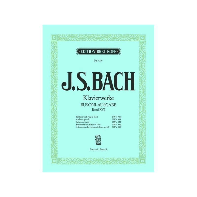 9790004162705BRK4316 Klavierwerke 16 (Busoni)