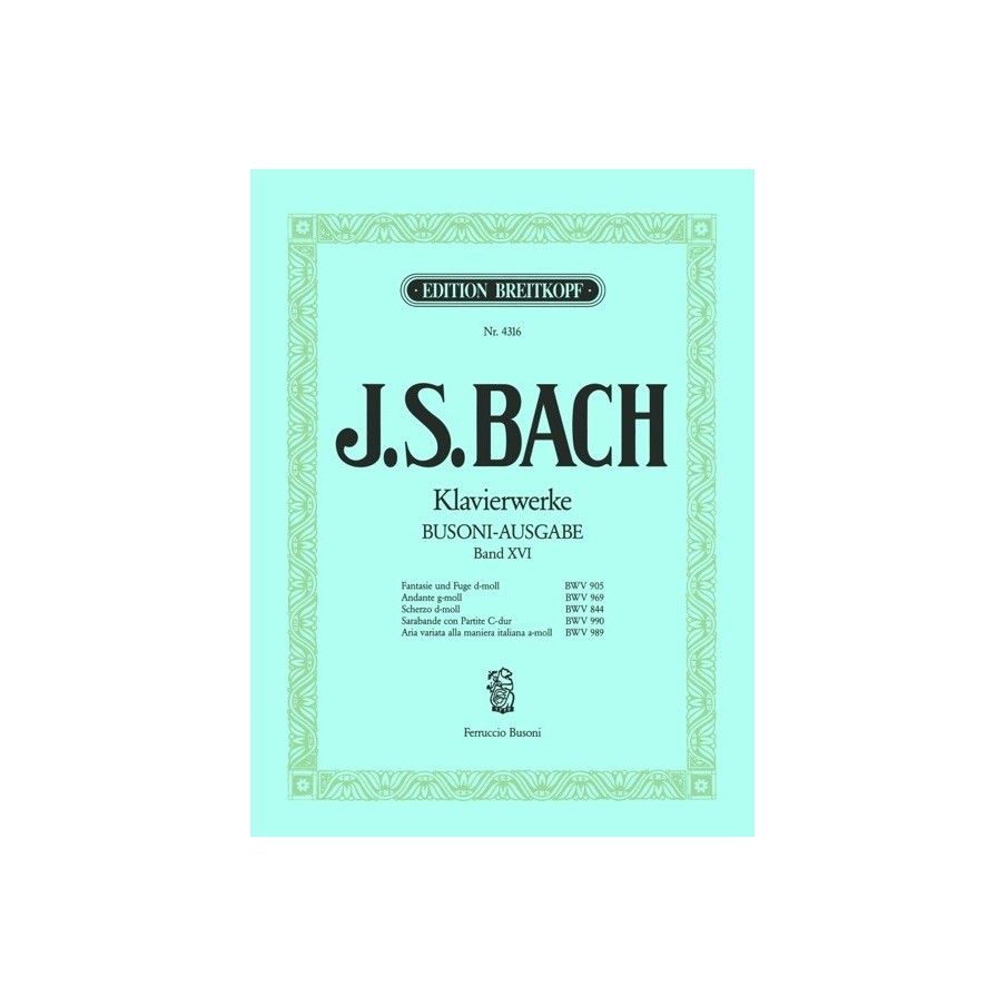 9790004162705BRK4316 Klavierwerke 16 (Busoni)