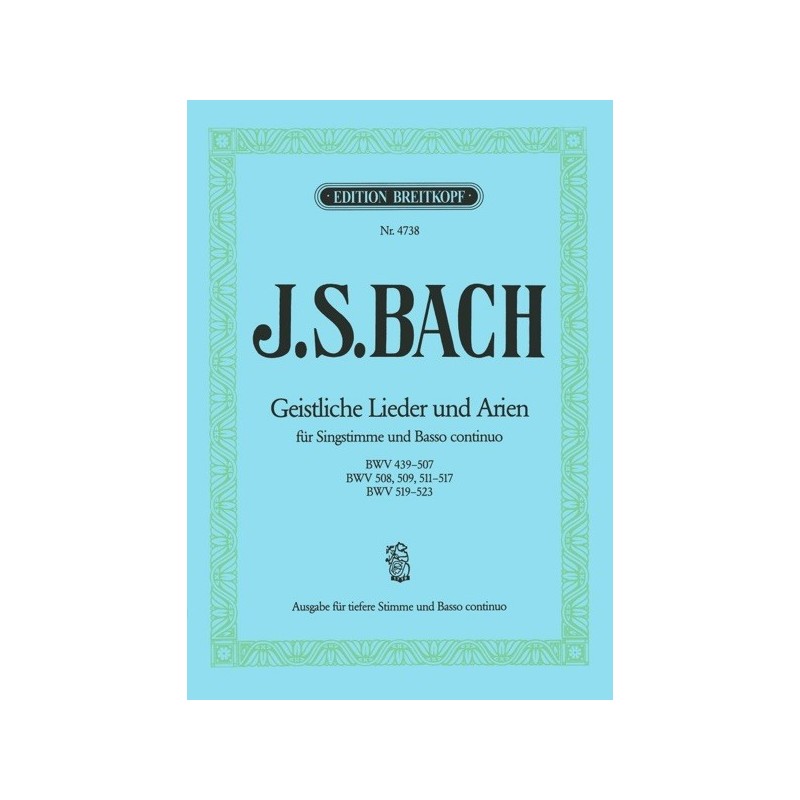9790004163122BRK4738 Geistliche Lieder und Arien