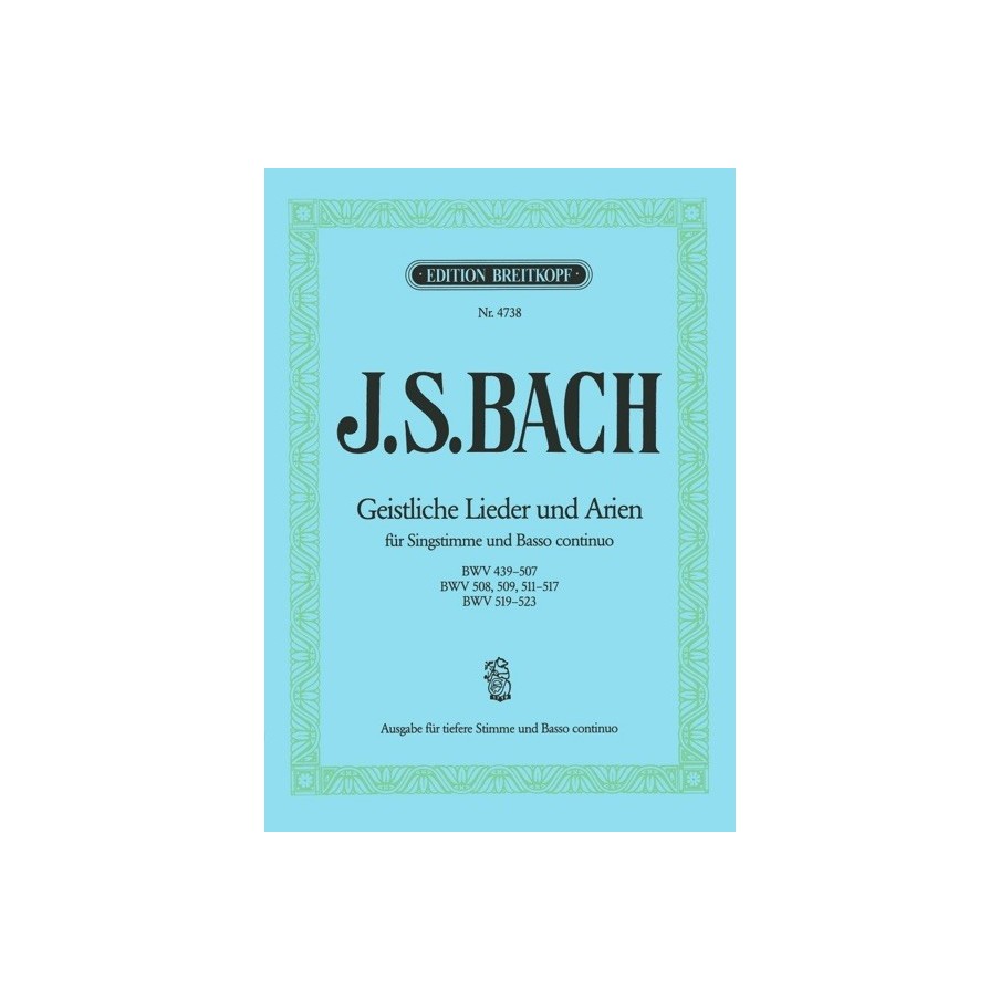 9790004163122BRK4738 Geistliche Lieder und Arien